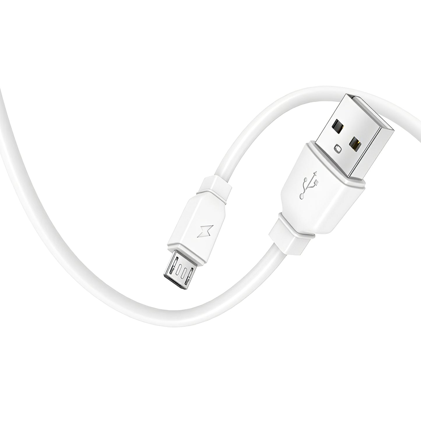 Caricabatterie di rete Prestico F7S con cavo microUSB, 12W, 2,4A, 1 x USB-A, bianco 