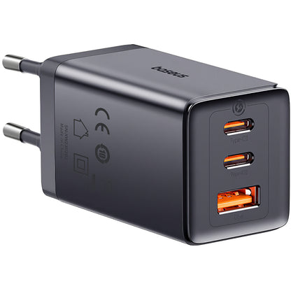 Baseus GaN5 Ultra USB-C Caricatore di rete con cavo USB-C, 65W, 3,25A, 1 x USB-A - 2 x USB-C, grigio P10110812827-Z1