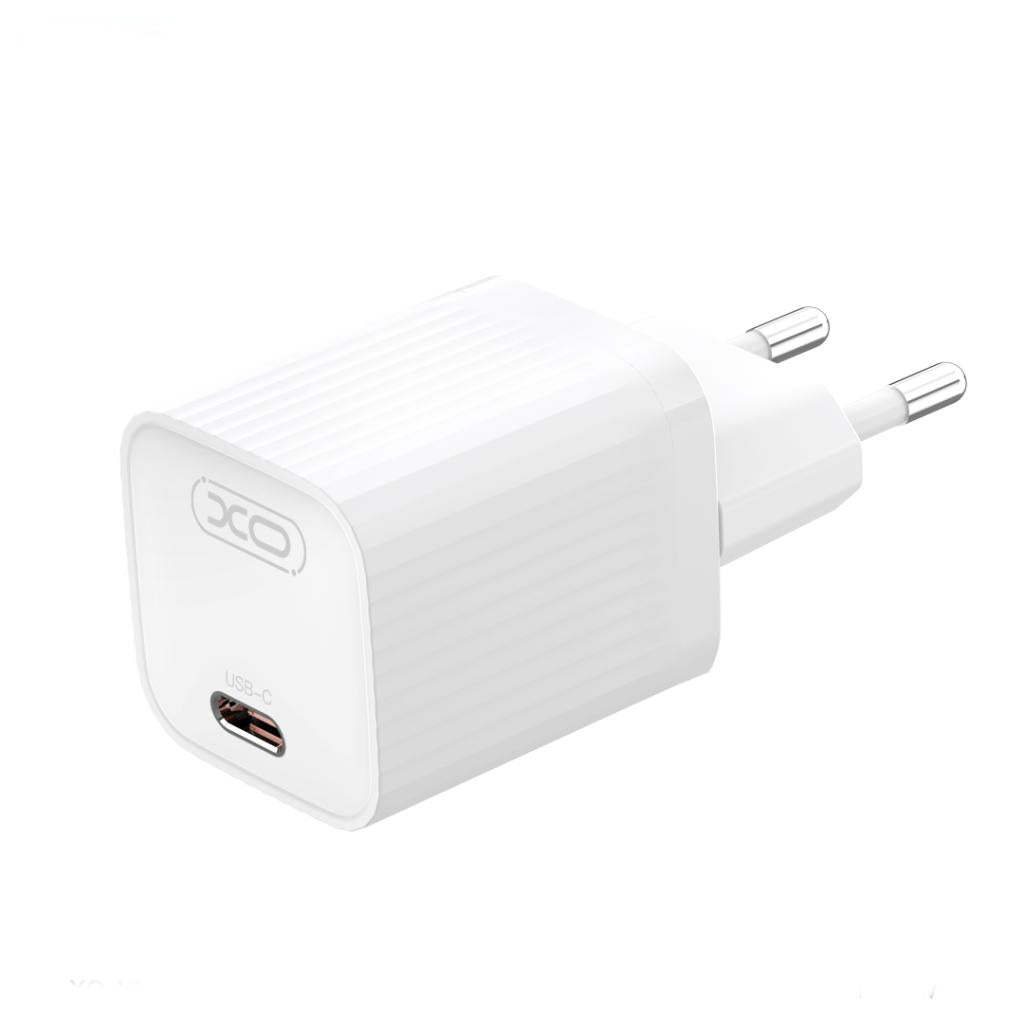 Caricabatterie da Rete con Cavo USB-C XO Design L148, 30W, 3A, 1 x USB-C, Bianco