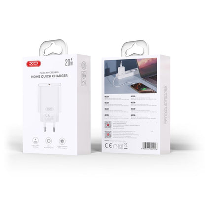 Caricabatterie da Rete con Cavo microUSB XO Design CE33, 18W, 3A, 1 x USB-A, Bianco