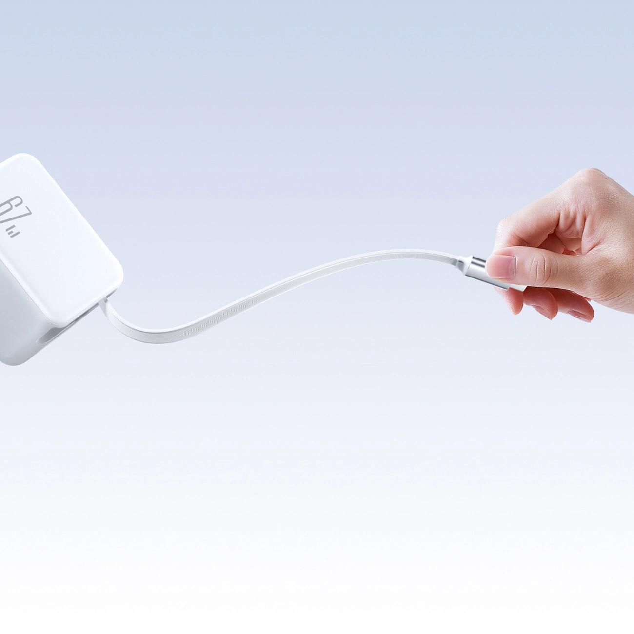 Joyroom JR-TCL06 USB-C Network Charger with Cable, 67W, 3A, 1 x USB-C, White