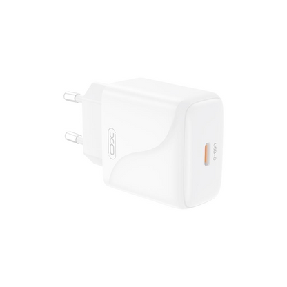 Caricabatterie da Rete con Cavo USB-C XO Design L141, 20W, 3A, 1 x USB-C, Bianco