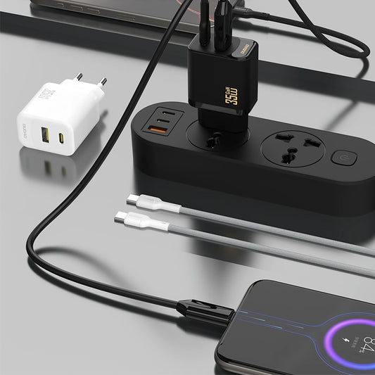 Caricabatterie Rete con Cavo USB-C Dudao A27 Max, 35W, 1 x USB-A - 1 x USB-C, Nero