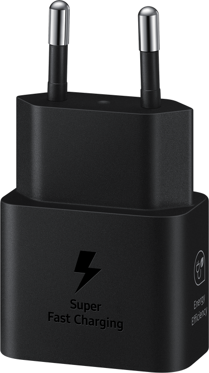 Cavo USB-C Samsung Caricabatterie di rete Samsung, 25W, 3A, 1 x USB-C, Nero EP-T2510XBEGEU 