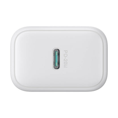 Caricabatterie da Rete con Cavo USB-C Joyroom JR-TCF20, 20W, 3A, 1 x USB-C, Bianco