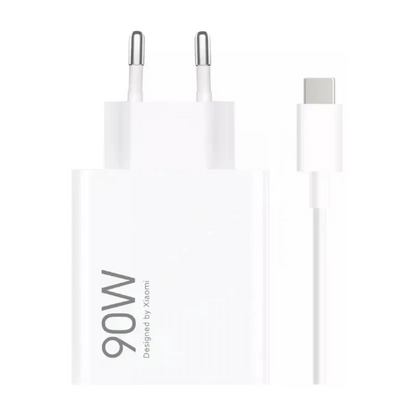 Caricabatterie da Rete con Cavo USB-C Xiaomi, 90W, 6.1A, 1 x USB-A, Bianco
