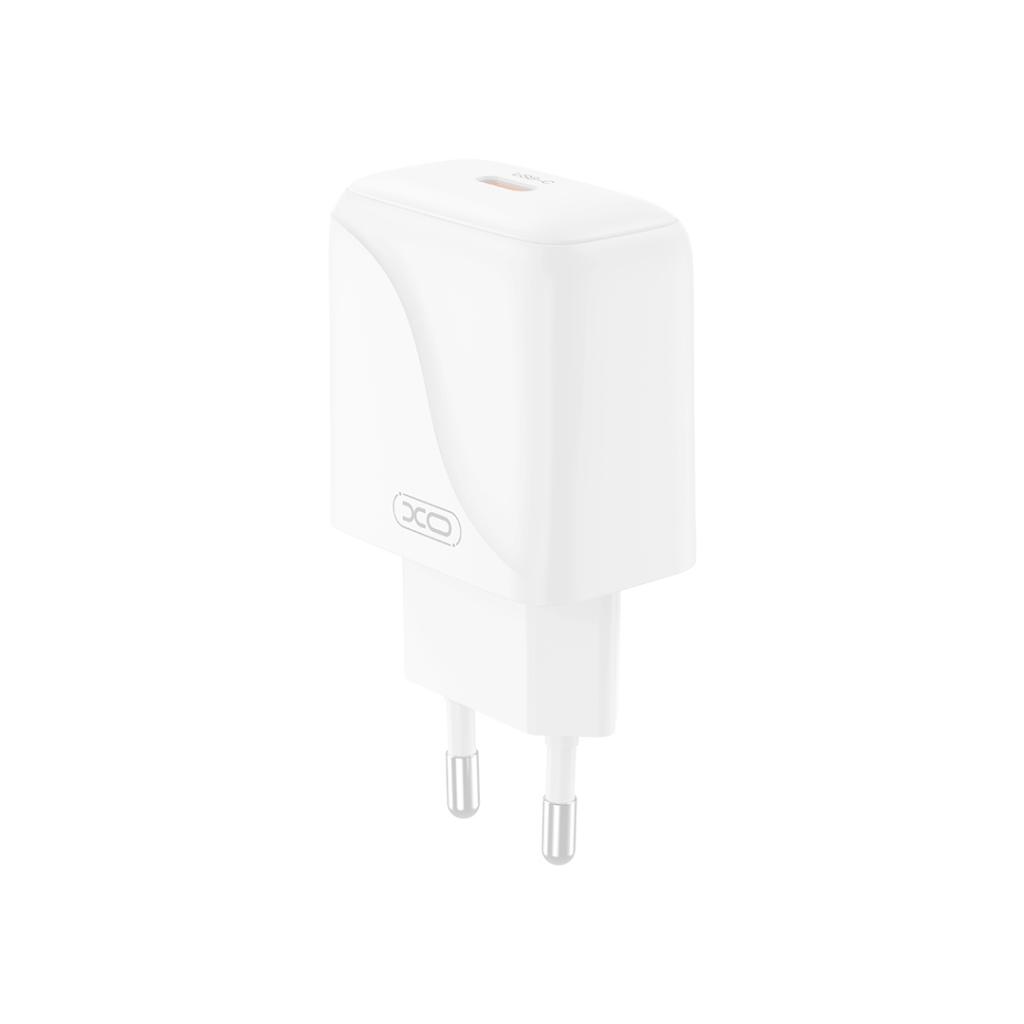 Caricabatterie da Rete con Cavo USB-C XO Design L141, 20W, 3A, 1 x USB-C, Bianco