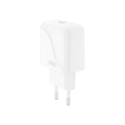 Caricabatterie da Rete con Cavo USB-C XO Design L141, 20W, 3A, 1 x USB-C, Bianco