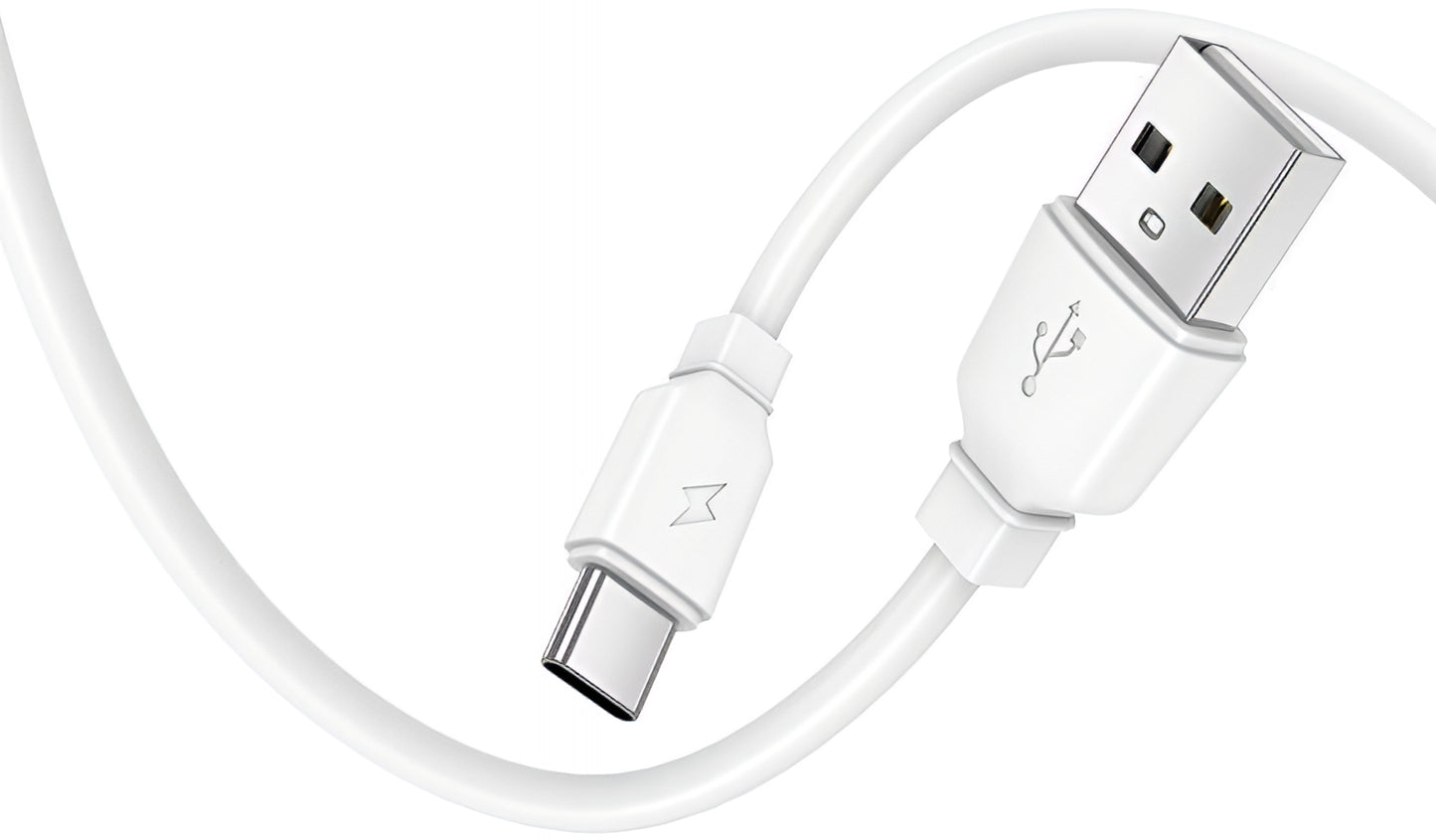 Caricabatterie da Rete con Cavo USB-C Prestico F9S, 12W, 2.4A, 1 x USB-A, Bianco