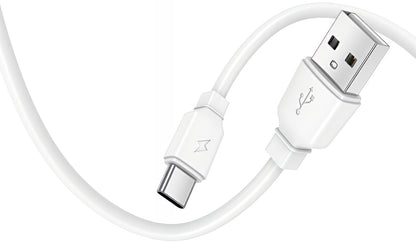 Caricabatterie da Rete con Cavo USB-C Prestico F9S, 12W, 2.4A, 1 x USB-A, Bianco