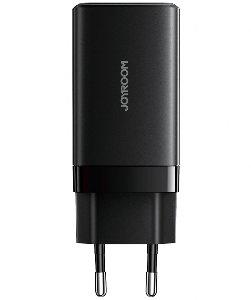 Caricatore da rete con cavo USB-C Joyroom JR-TG10, 65W, 3.25A, 1 x USB-A - 2 x USB-C, Nero