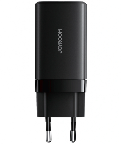 Caricatore da rete con cavo USB-C Joyroom JR-TG10, 65W, 3.25A, 1 x USB-A - 2 x USB-C, Nero