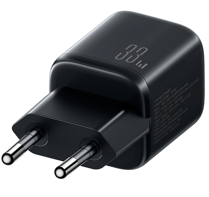 Caricatore da rete con cavo USB-C Joyroom JR-TG7, 33W, 3A, 1 x USB-A - 1 x USB-C, Nero