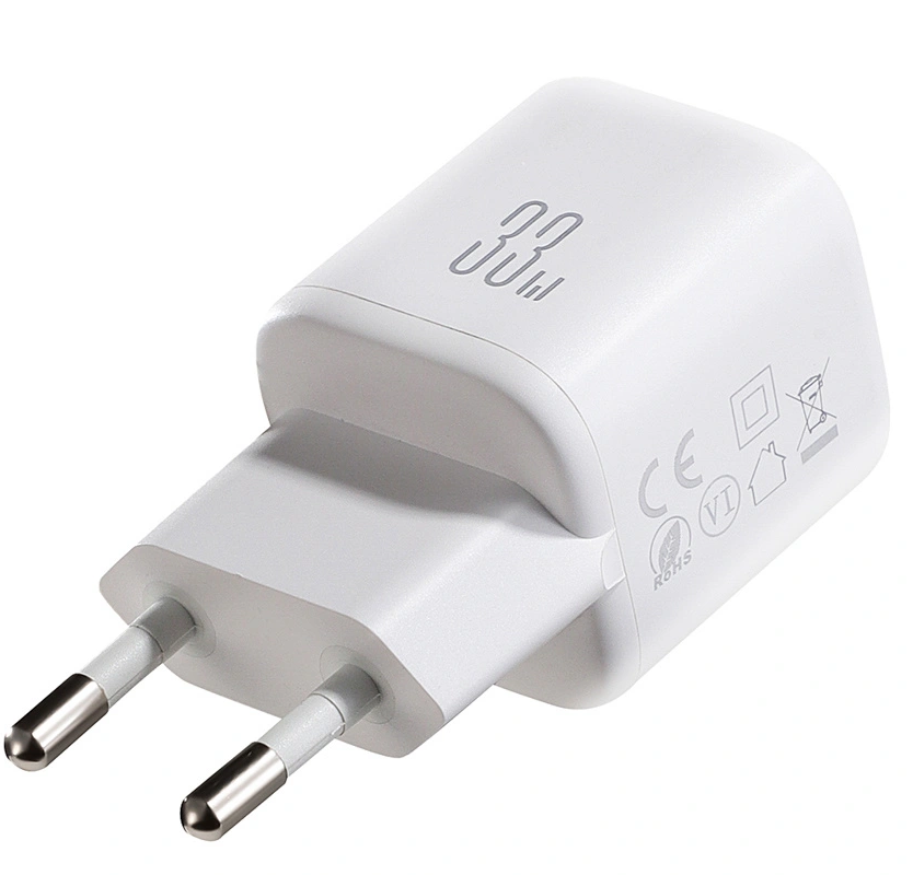 Caricatore da Rete con Cavo USB-C Joyroom JR-TG7, 33W, 3A, 1 x USB-A - 1 x USB-C, Bianco