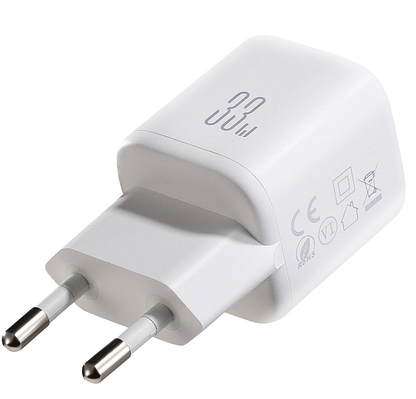 Caricatore da Rete con Cavo USB-C Joyroom JR-TG7, 33W, 3A, 1 x USB-A - 1 x USB-C, Bianco