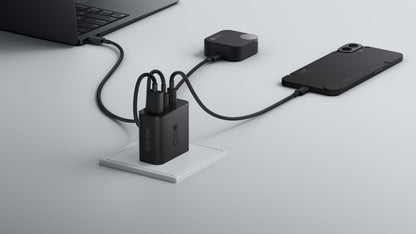 Caricabatterie Rete con Cavo USB-C CMF by Nothing C349, 100W, 5A, 1 x USB-A - 2 x USB-C, Grigio A10800016
