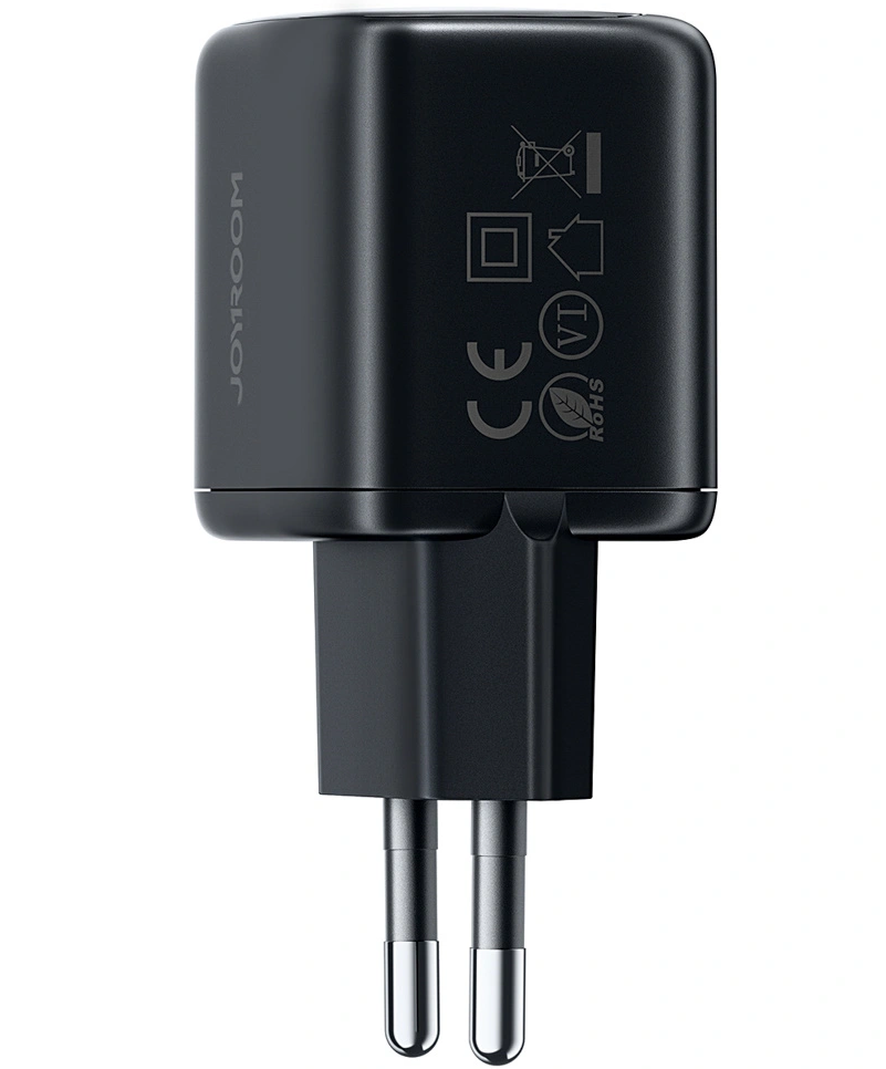 Caricatore da rete con cavo USB-C Joyroom JR-TG7, 33W, 3A, 1 x USB-A - 1 x USB-C, Nero