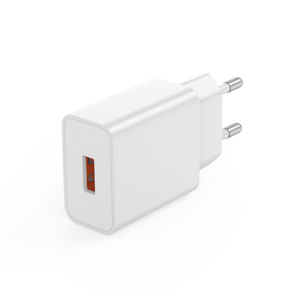 Caricatore da Rete con Cavo USB-C XO Design L127, 18W, 3A, 1 x USB-A, Bianco