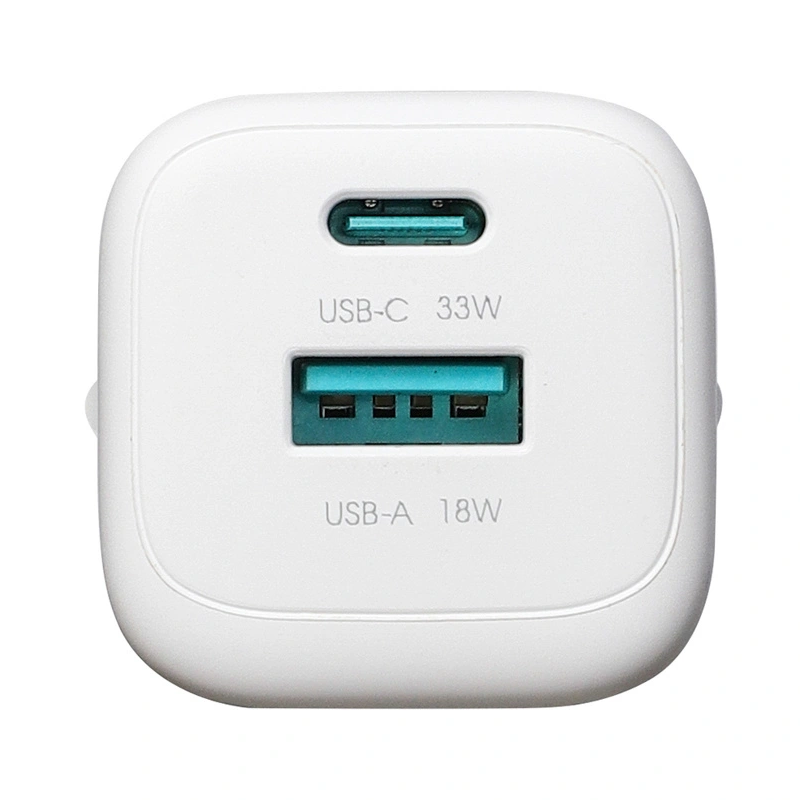 Caricatore da Rete con Cavo USB-C Joyroom JR-TG7, 33W, 3A, 1 x USB-A - 1 x USB-C, Bianco