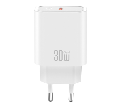 Caricatore da rete con cavo USB-C XO Design CE41, 30W, 3A, 1 x USB-C, Bianco