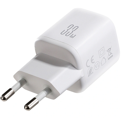 Caricabatterie Rete con Cavo Lightning Joyroom JR-TG7, 33W, 3A, 1 x USB-A - 1 x USB-C, Bianco