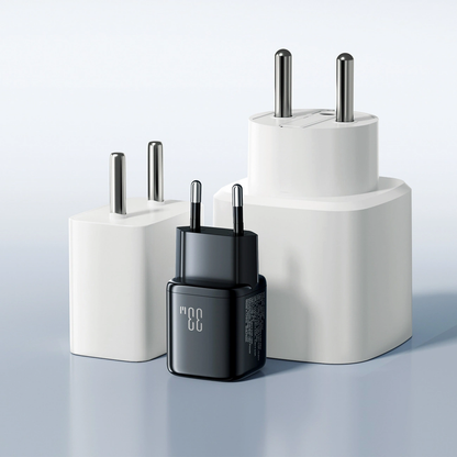 Joyroom JR-TG7 Network Charger with Lightning Cable, 33W, 3A, 1 x USB-A - 1 x USB-C, Black