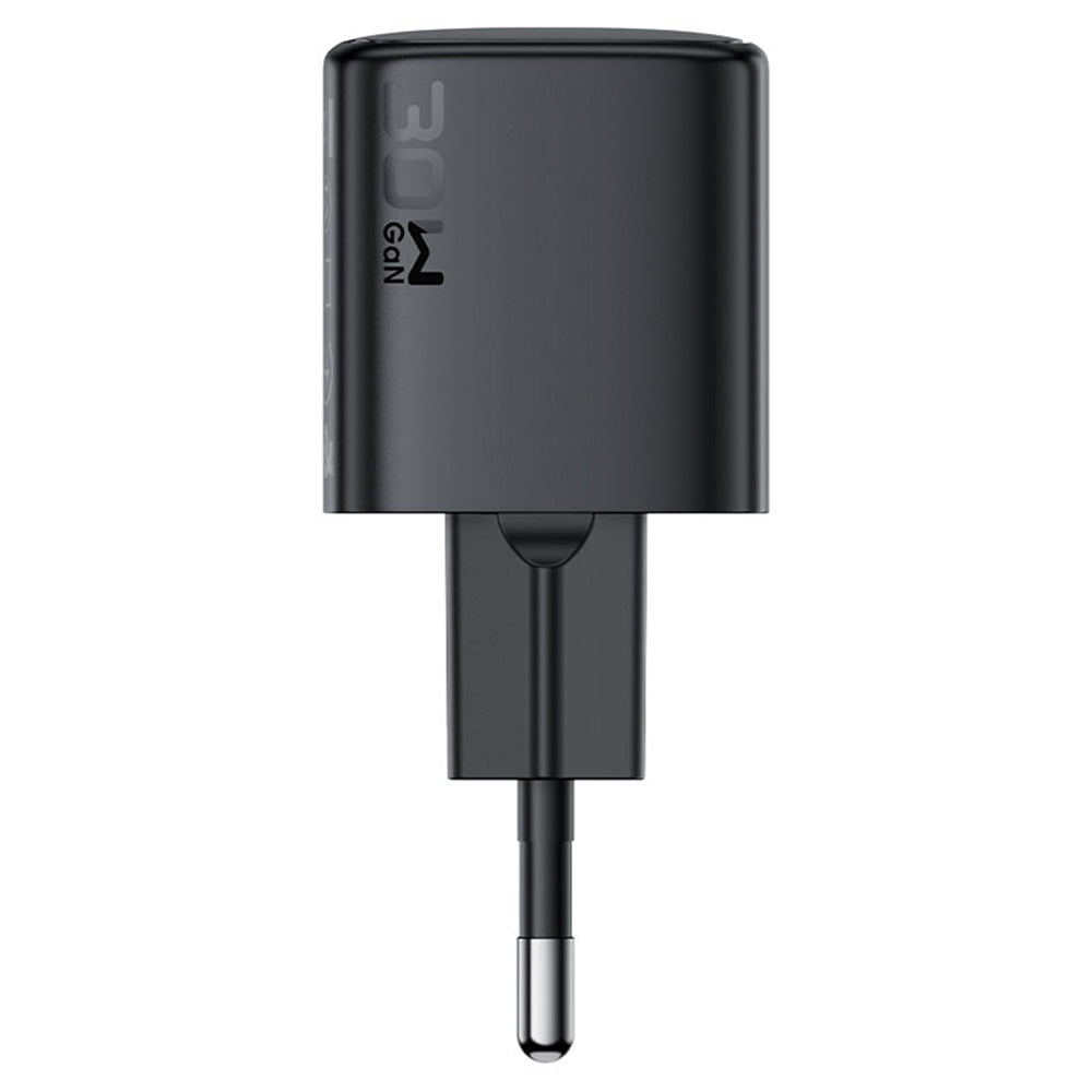 Acefast A118 USB-C Network Charger with Cable, 30W, 3A, 1 x USB-C, Black