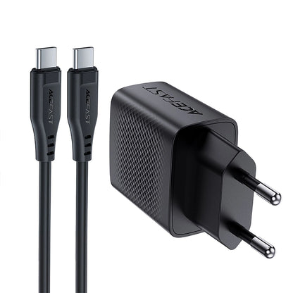 Caricabatterie da rete con cavo USB-C Acefast A82, 20W, 3A, 1 x USB-C, Nero