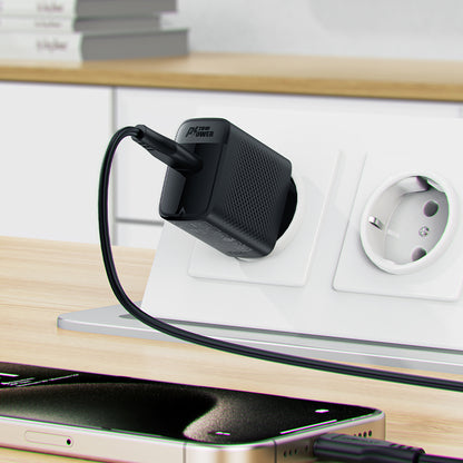 Caricabatterie da rete con cavo USB-C Acefast A82, 20W, 3A, 1 x USB-C, Nero