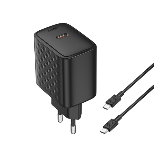 Caricabatterie Retea Con Cavo USB-C Lito LC20T, 45W, 3A, 1 x USB-C, Nero