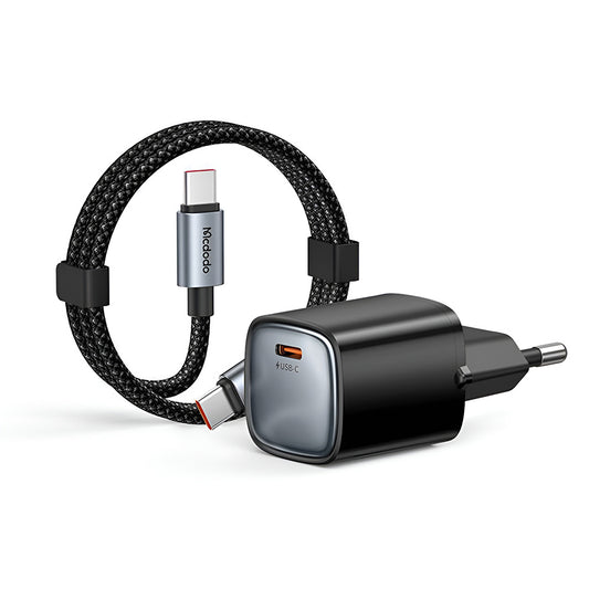 Caricatore da Rete con Cavo USB-C Mcdodo Nano CH-4433, 45W, 3A, 1 x USB-C, Nero