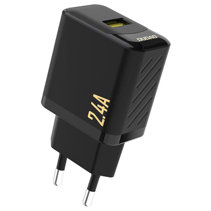 Caricatore da rete Dudao A23, 12W, 2.4A, 1 x USB-A, Nero