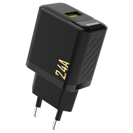 Caricatore da rete Dudao A23, 12W, 2.4A, 1 x USB-A, Nero
