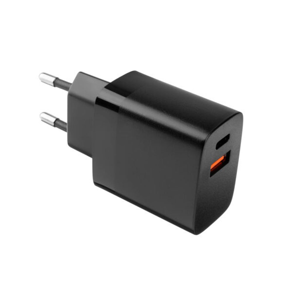 Caricabatterie Retea Fixed, 17W, 3A, 2 x USB-A, Nero