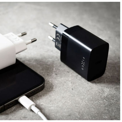 Caricabatterie Retea Fixed, 20W, 3A, 1 x USB-C, Nero