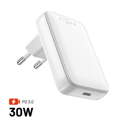 Caricabatterie Retea Fixed, 30W, 3A, 1 x USB-C, Bianco