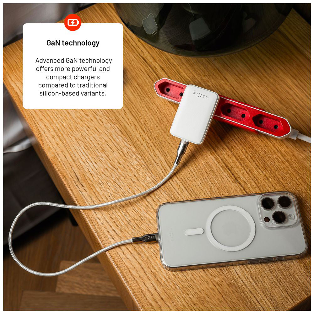 Caricabatterie Retea Fixed, 30W, 3A, 1 x USB-C, Bianco