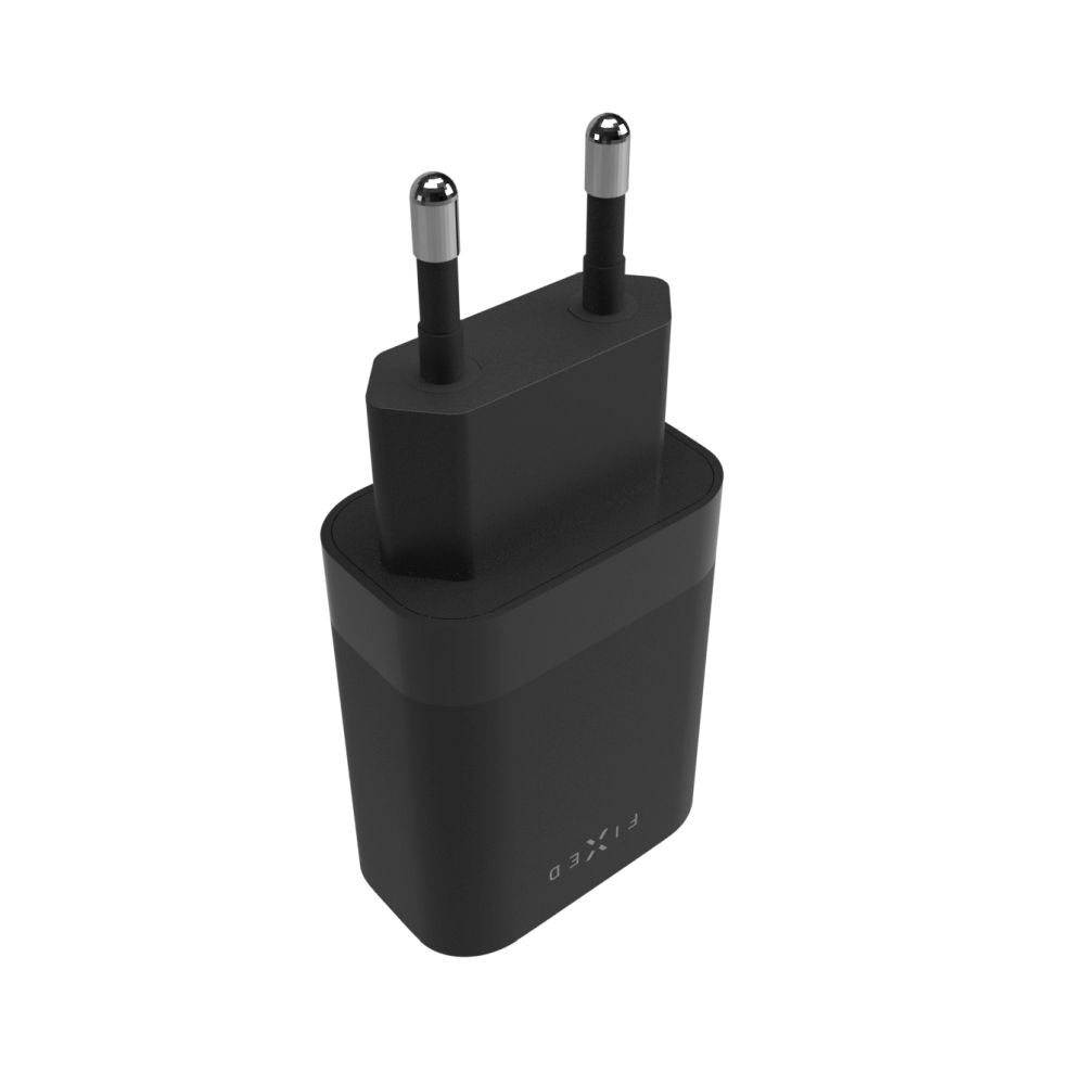 Caricabatterie Retea Fixed, 35W, 3A, 2 x USB-C, Nero