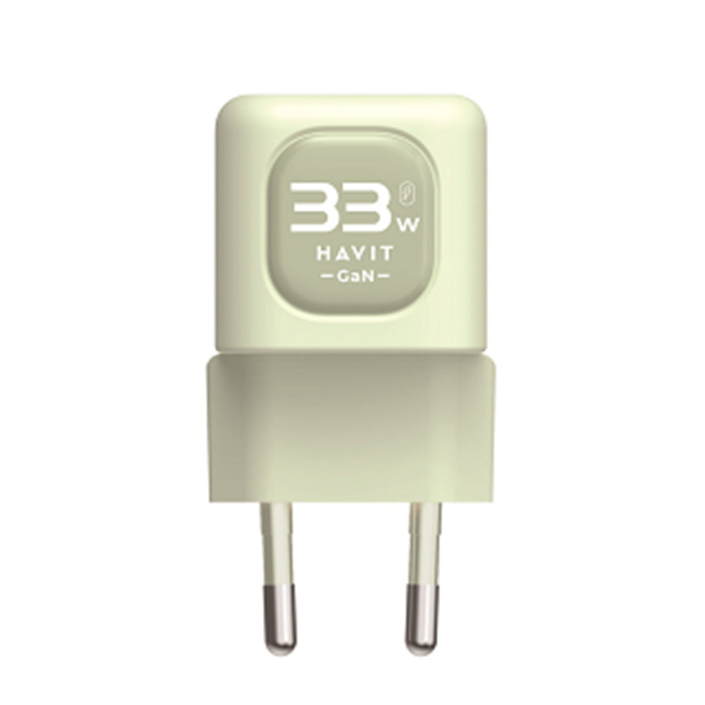 Caricabatterie Rete HAVIT UC230, 33W, 3A, 1 x USB-A - 1 x USB-C, Verde
