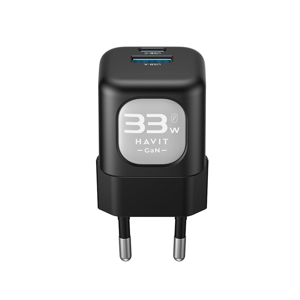 Caricabatterie Rete HAVIT UC230, 33W, 3A, 1 x USB-A - 1 x USB-C, Verde