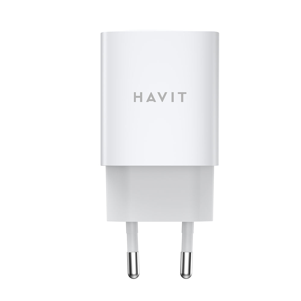 Caricabatterie Retea HAVIT UC45W, 45W, 3A, 2 x USB-C, Bianco