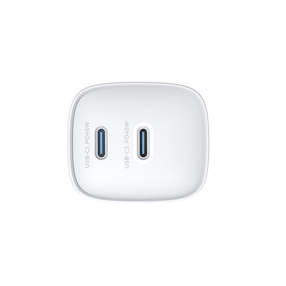 Caricabatterie Retea HAVIT UC45W, 45W, 3A, 2 x USB-C, Bianco