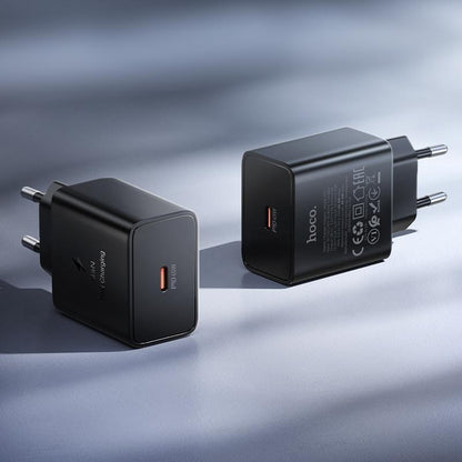 Caricatore da rete HOCO N77, 45W, 3A, 1 x USB-C, Nero