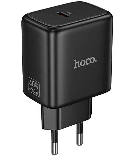 Caricatore da rete HOCO N83, 40W, 3A, 1 x USB-C, Nero