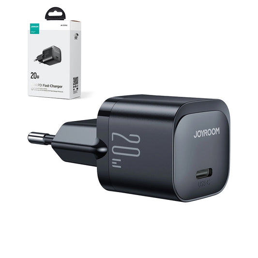 Caricabatterie Rete Joyroom JR-TCF02, 20W, 3A, 1 x USB-C, Nero