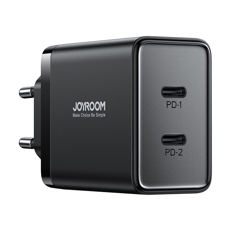 Joyroom Caricatore di rete JR-TCF09, 40W, 3A, 2 x USB-C, nero 