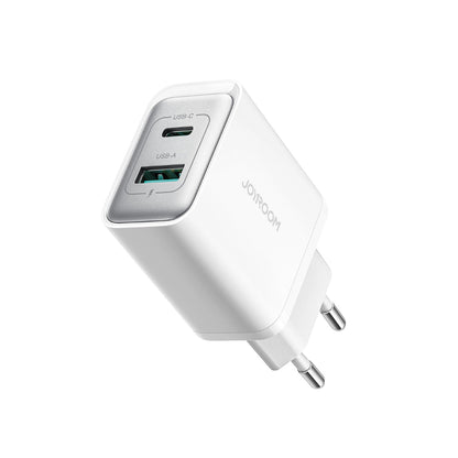 Caricabatterie Rete Joyroom JR-TCF15, 30W, 5A, 1 x USB-A - 1 x USB-C, Bianco