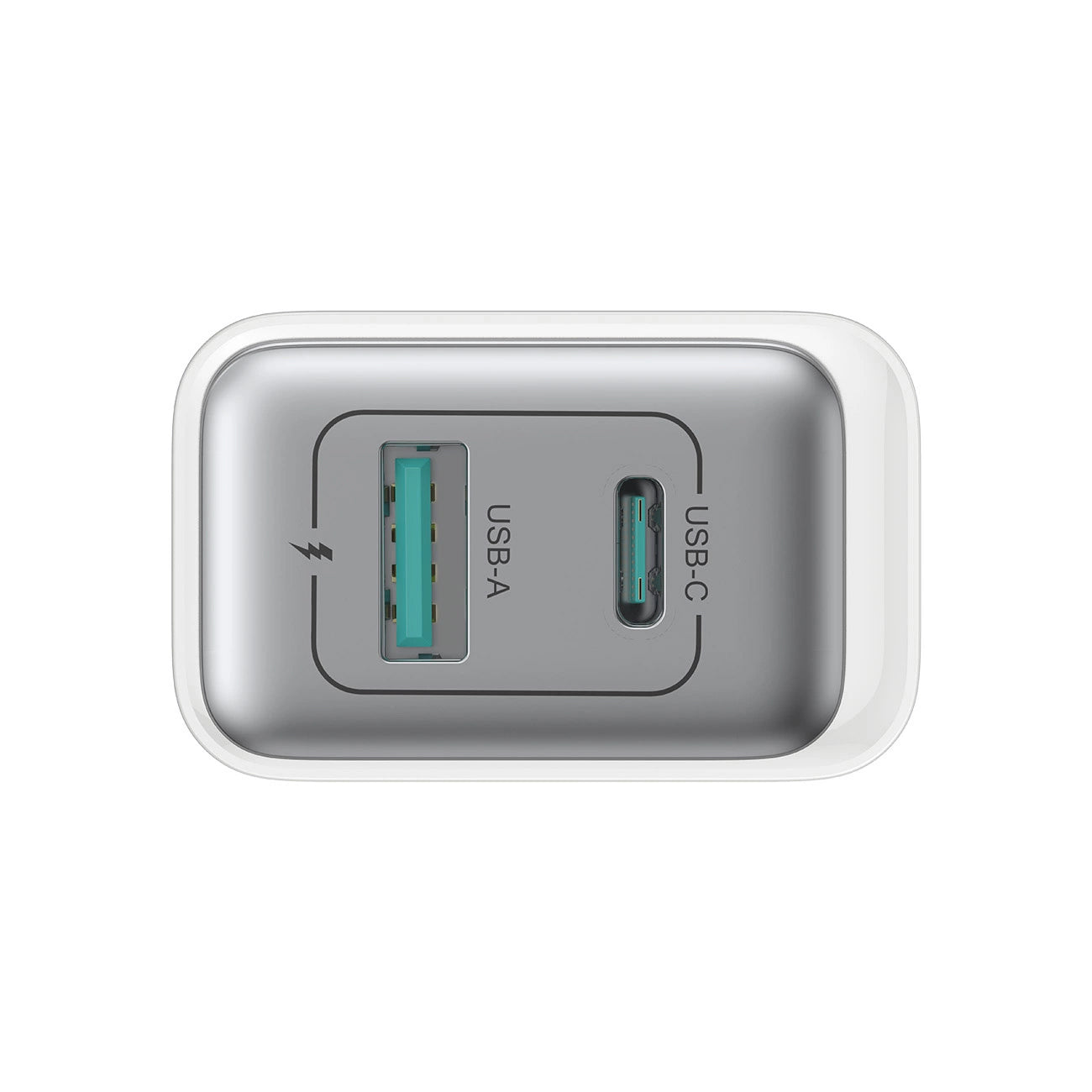 Caricabatterie Rete Joyroom JR-TCF15, 30W, 5A, 1 x USB-A - 1 x USB-C, Bianco