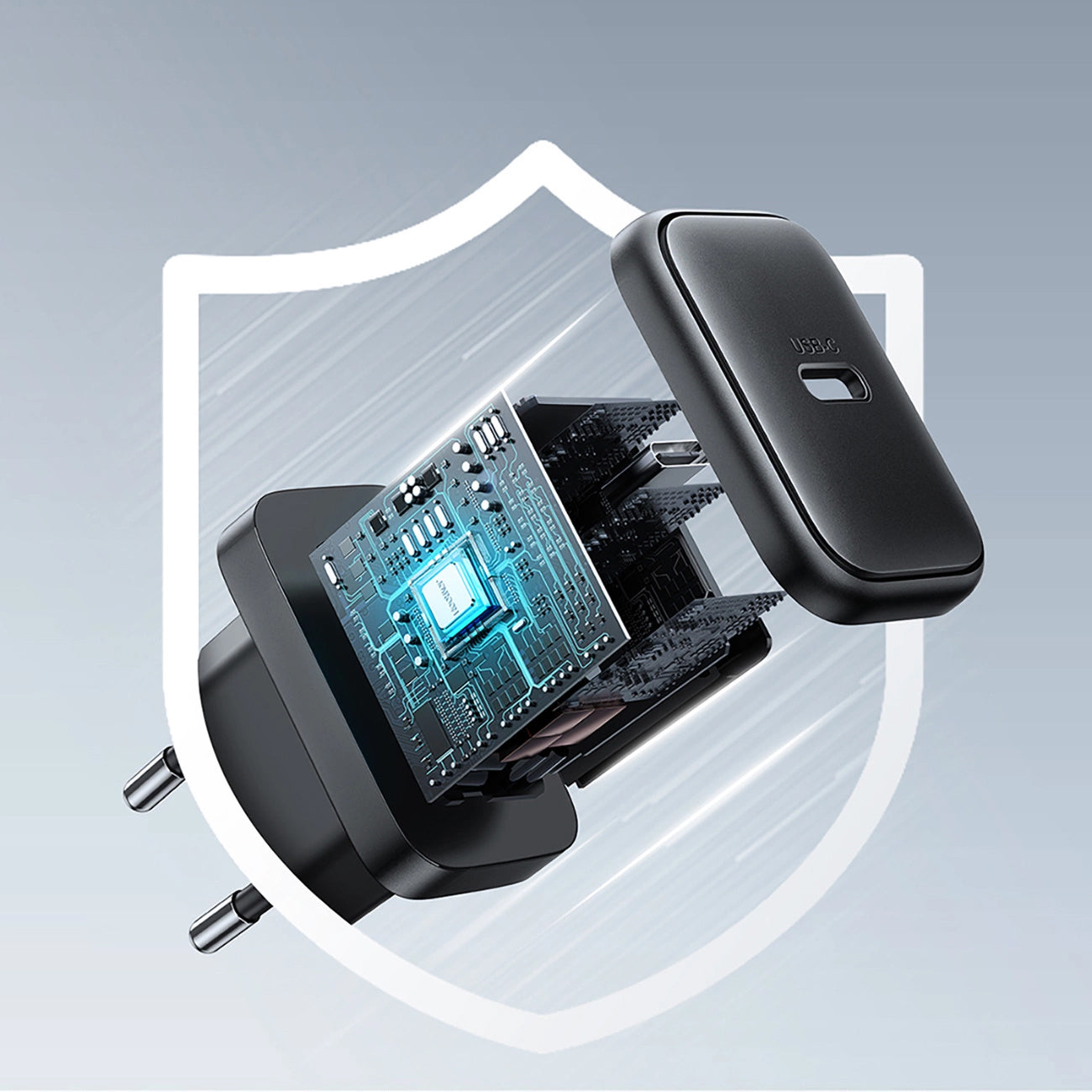 Caricabatterie Retea Joyroom JR-TCF23, 25W, 3A, 1 x USB-C, Nero