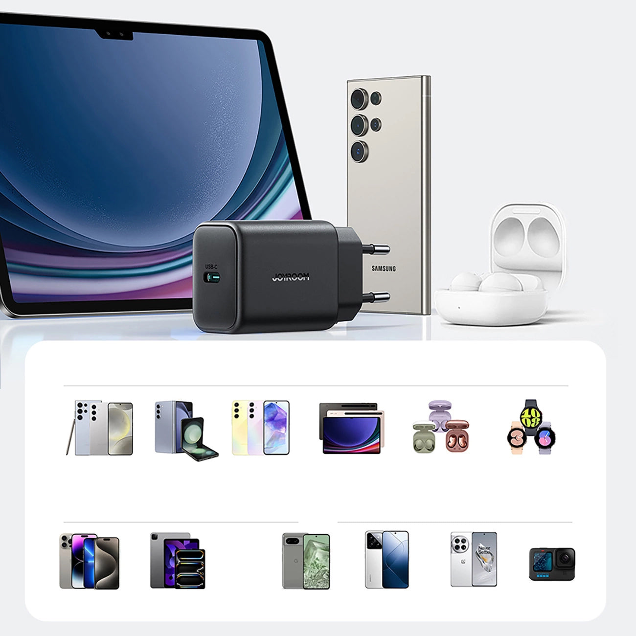 Caricabatterie Retea Joyroom JR-TCF23, 25W, 3A, 1 x USB-C, Nero
